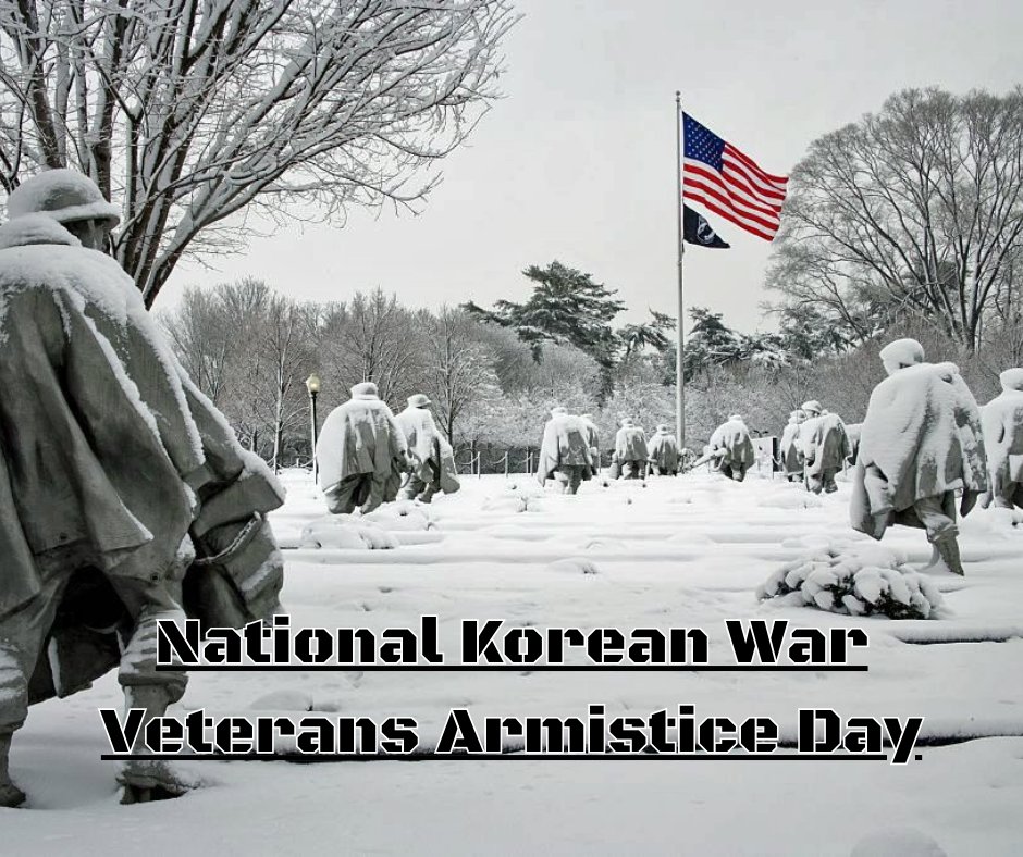 Honoring the heroes on National Korean War Veterans Armistice Day, we pay tribute to the brave souls who fought valiantly in Korean War. Are you a veteran yourself or know anyone that has served that's in your life? 💬 #KoreanWarVeterans #KoreanWar #NeverForget #Veteran #Veterans