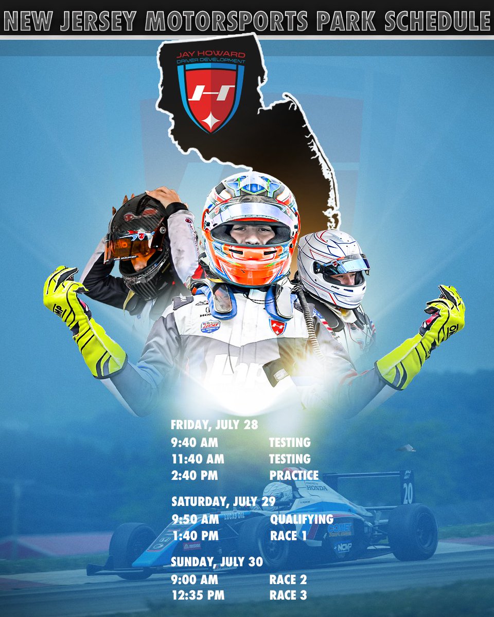 Ready to get rolling at @njmp this weekend!

#JHDD / #FollowJHDD / #F4USChampionship / @f4championship