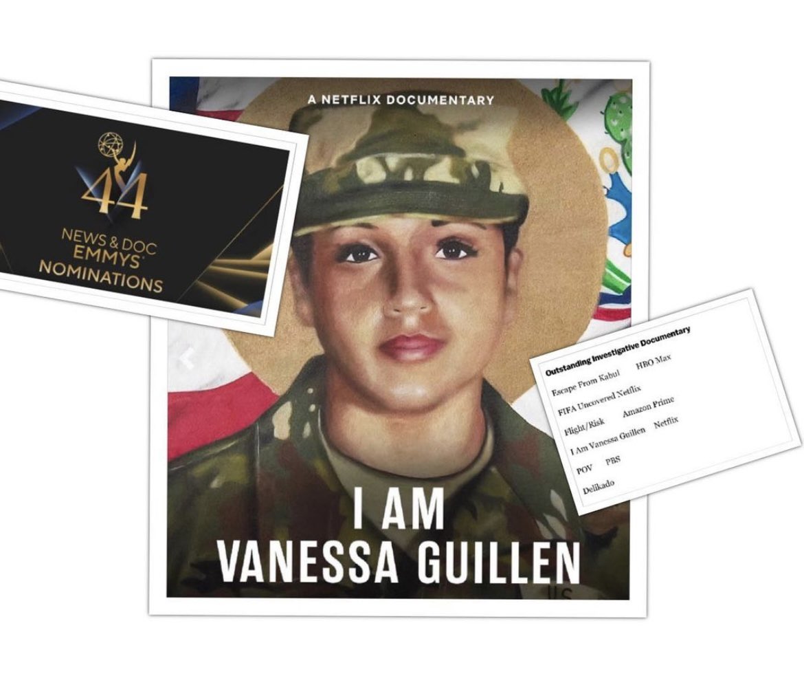 EMMYS NOMINATIONS 😭🙏🏻 #IamVanessaGuillen 
Your legacy will continue to grow sister 🤍 it’s a bittersweet feeling!!! @WhistleblowerLF