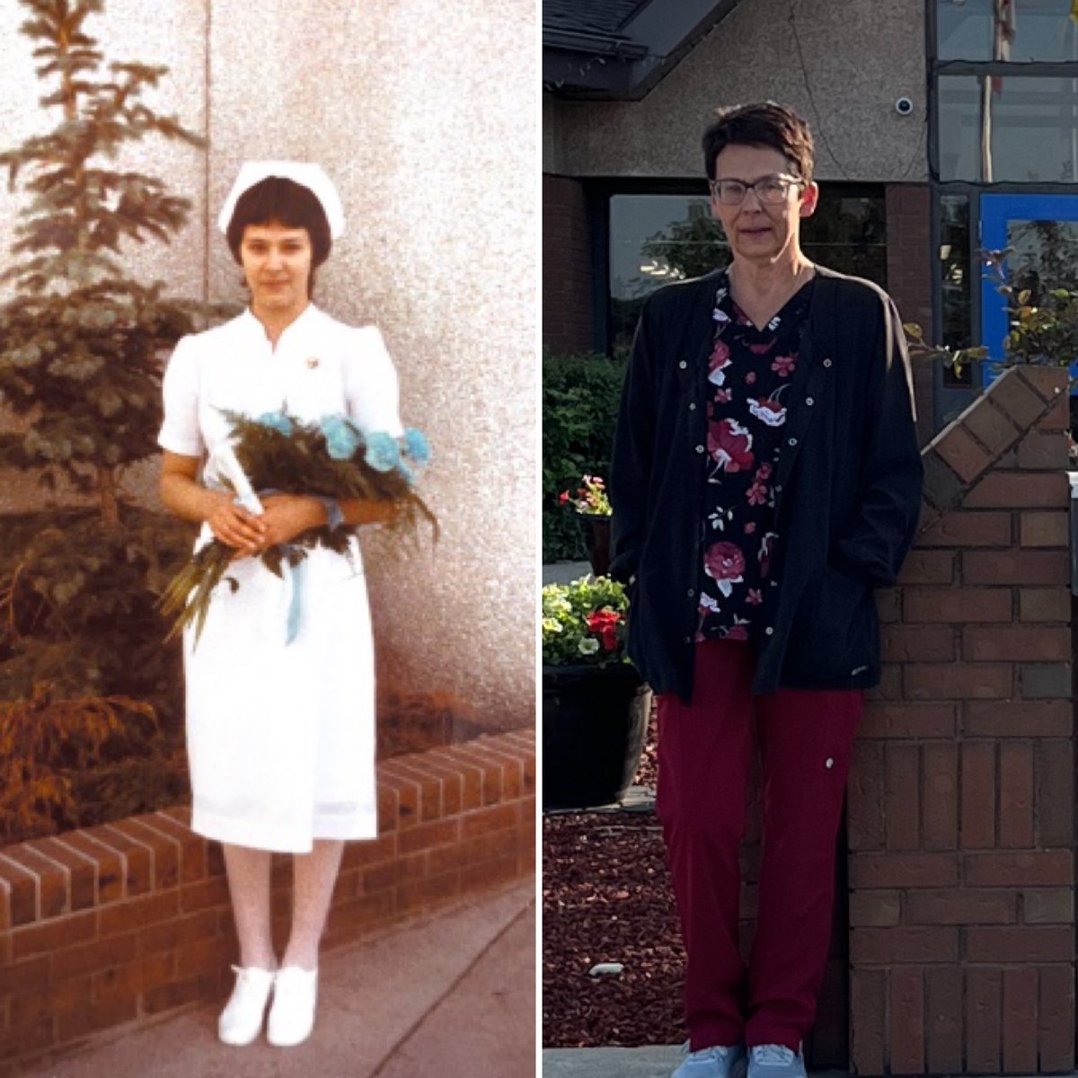SaskHealth's tweet photo. June marked 40 years since Donna Thompson graduated from her Practical Nursing Program & much of her career has been spent in her hometown of #Leask. TY Donna for your dedication & ongoing efforts. https://t.co/BCvE3qXtV4 https://t.co/NQU3rkUj79