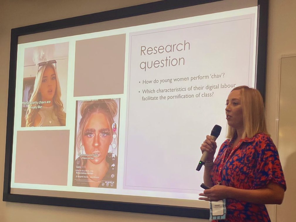 Presented some new work on #Chavcheck TikTok and the pornification of social class <a href="/netnocon/">Netnocon</a> #netnocon23 #netnography #tiktok