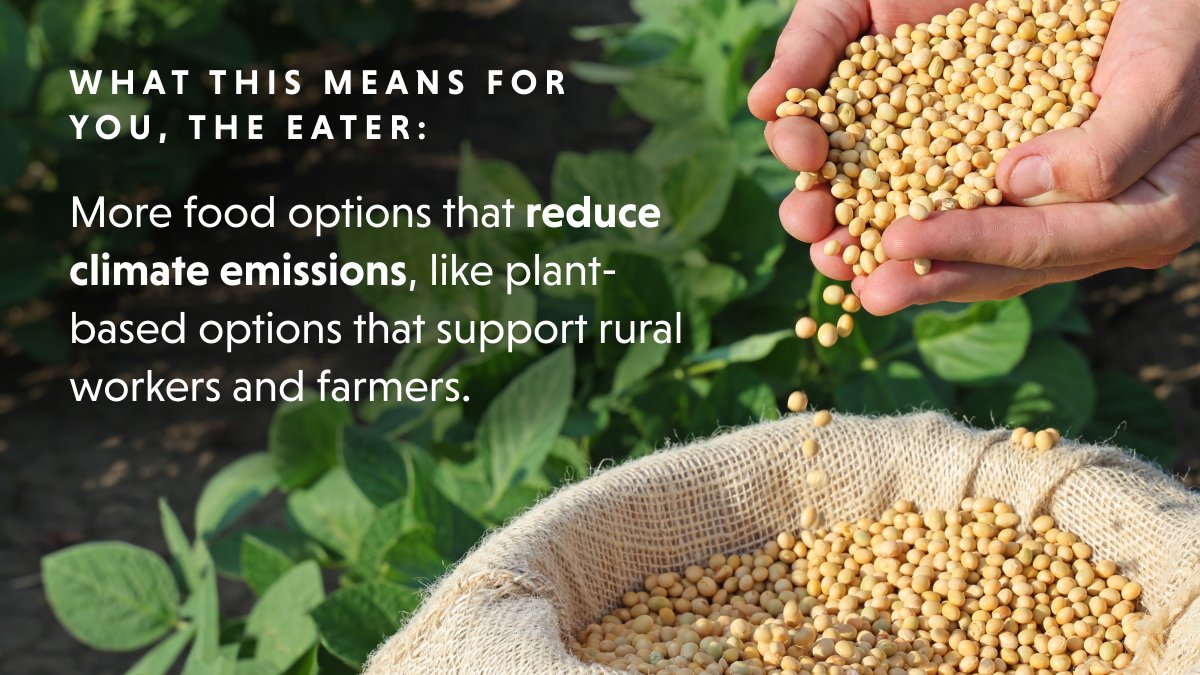 Investing in plants is good for EVERYONE. Did you know: the crops used to produce plant-based foods can require less fertilizer, land, water and don't produce animal waste or methane? Will you join me and urge your representative to be a co-sponsor of the PLANT Act? #PlantAct