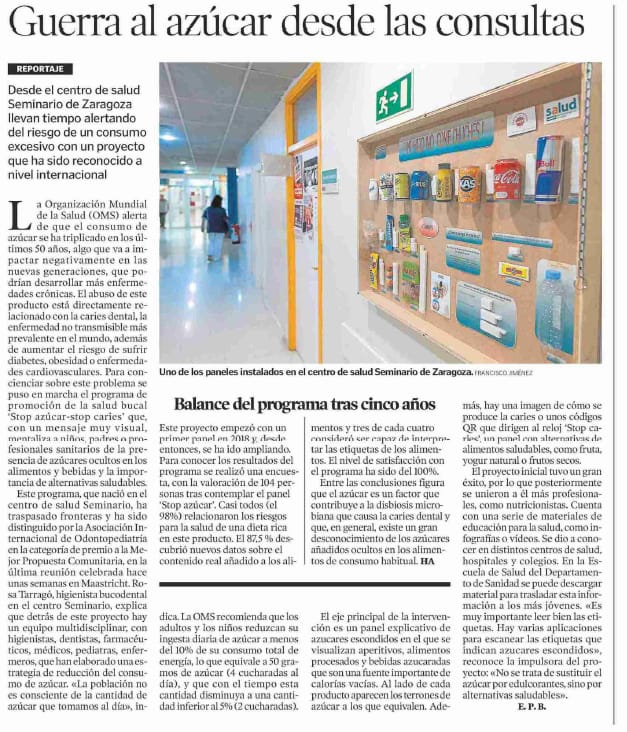 📣💪GUERRA AL AZÚCAR DESDE LAS CONSULTAS

📌 La Organización Mundial de la Salud (OMS) alerta de que el consumo de azúcar se ha triplicado en los últimos 50 años

Noticia completa👉heraldo.es/noticias/arago…
