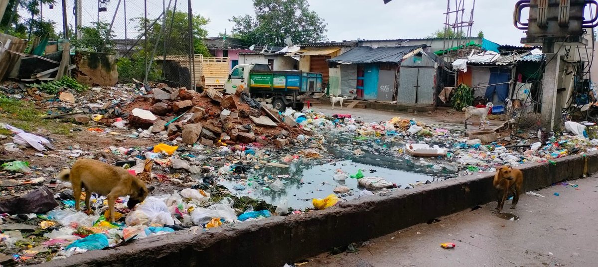 @KTRBRS @aravindkumar_ias @DRonaldRose , this is the situation in Singareni Colony Vambay houses , there is no place for this slum dwellers to dispose garbage. If #GHMC is absent one day hundreds of ppl will be hospitalised. Kindly take this as emergency Request @amaringanti pls.
