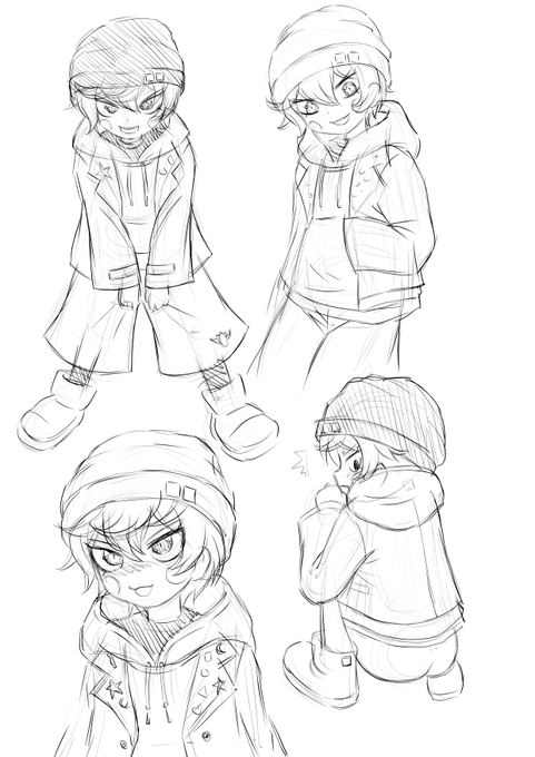 寝る前らくがき 