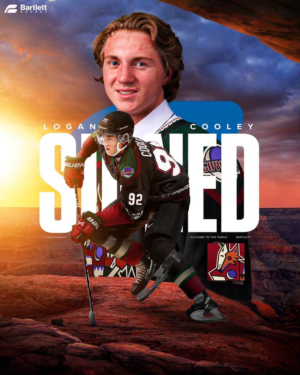 Bartlett Hockey (@bartletthockey) on Twitter photo Please help us welcome Bartlett Hockey’s newest star <a href="/logancooley1818/">logancooley92</a> !!
Cools is an electric talent who was ranked the #1 prospect in the world outside of the #NHL last season.
Big company clout, small company feel...that is the #BHfamily 🔥🔥
Proud of you, Logan! Please help us welcome Bartlett Hockey’s newest star <a href="/logancooley1818/">logancooley92</a> !!
Cools is an electric talent who was ranked the #1 prospect in the world outside of the #NHL last season.
Big company clout, small company feel...that is the #BHfamily 🔥🔥
Proud of you, Logan!