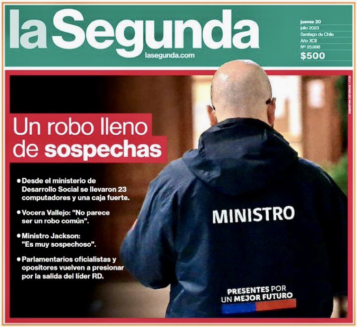 rodolfocarter's tweet photo. Sr @GabrielBoric, más que hacer papelones con Bukele...preocúpese de los peleles que hay en su Gobierno. Se crean #FundacionesTruchas para abusar con el dinero de los más pobres de Chile; se roban computadores y cajas fuertes, y ahora su Ministro de Justicia reconoce que no hay boletas de garantía de los convenios. Antes de cuestionar al Pdte @nayibbukele y darle lecciones al mundo, cumpla con su deber: ponga orden en La Moneda, haga efectiva la responsabilidad de sus amiguitos del gabinete y termine con esta chacota de pésimo gusto.