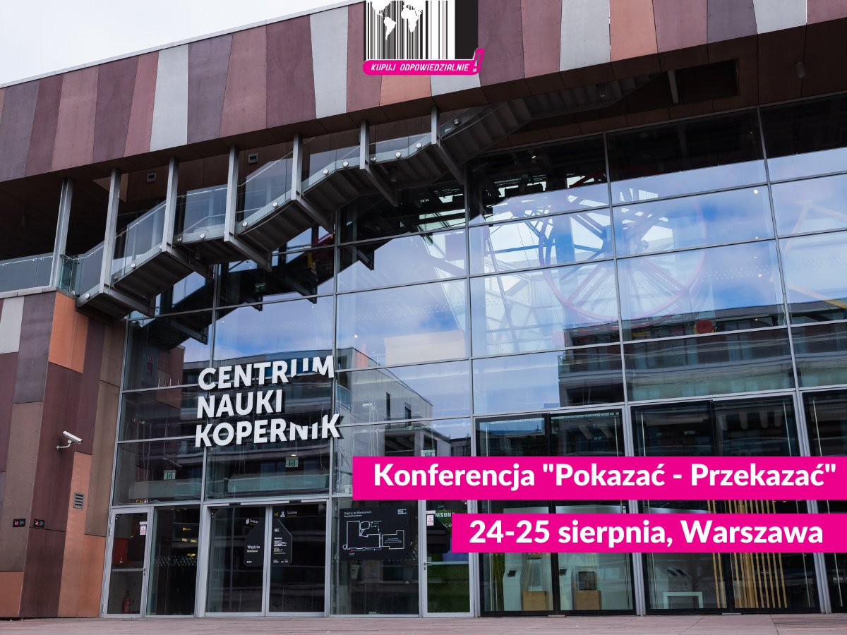 Buy_responsibly's tweet photo. Chcecie porozmawiać o klimacie i przy okazji spotkać się z częścią ekipy Kupuj  Odpowiedzialnie? Jeśli tak, to zapraszamy do Centrum Nauki Kopernik, na  konferencję Pokazać – Przekazać. Więcej szczegółów a linku👇
https://t.co/gIFTmQ65aI
#CentrumNaukiKopernik #PokazacPrzekazac https://t.co/GlSaLeQe1V