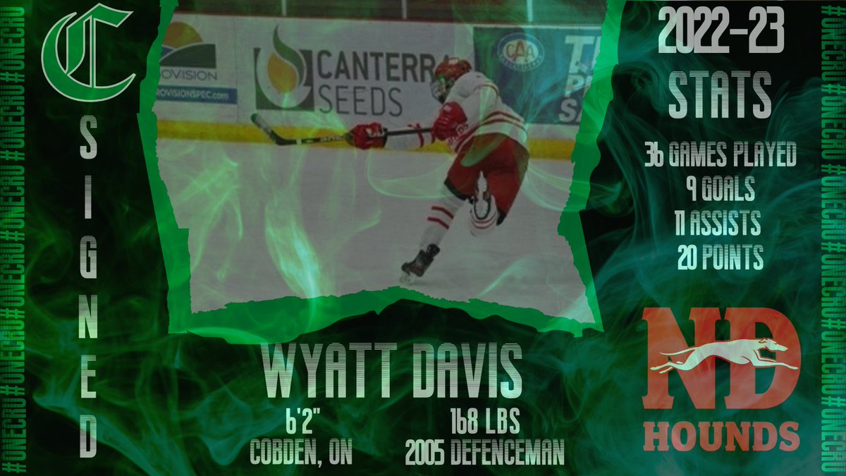 SPcrusaders's tweet photo. 🚨SIGNING ALERT 🚨

We are proud to announce the signing of ‘05 defenceman, Wyatt Davis from the Notre Dame Hounds U18!

In 36 games last season, Wyatt scored 9 goals and added 11 assists!

Join us in welcoming Wyatt and his family to Sherwood Park!

#OneCru https://t.co/5c1fSziQpk
