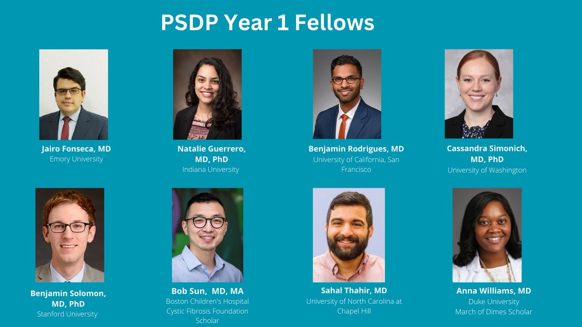 Excited to welcome @PSDP_AMSPDC first-year fellows as they began their PSDP research earlier this month! @SalliePermar @CF_Foundation @MarchofDimes @jfonsecaMD @CassieSimonich @SahalAThahir