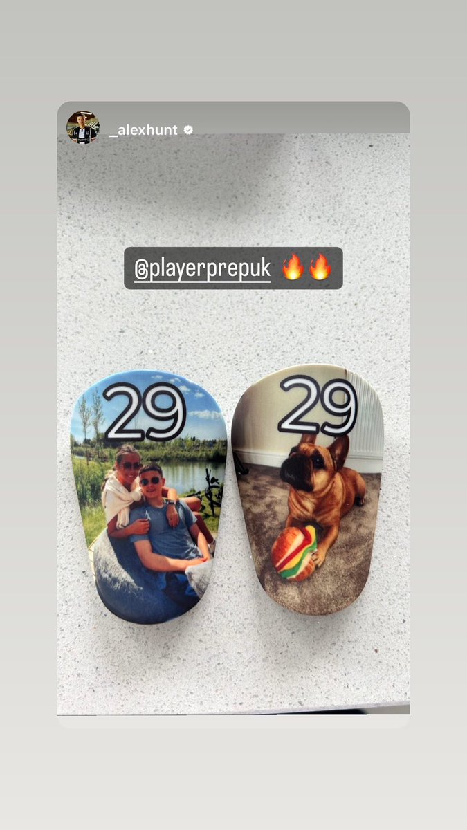 Set of 8cm mini personalised shin pads for <a href="/officialgtfc/">Grimsby Town F.C.</a> midfield maestro Alex Hunt <a href="/__alexhuntt/">Alex Hunt</a> 

#gtfc #grimsby #mariners #utm #shinpads #custom #personalised #customized