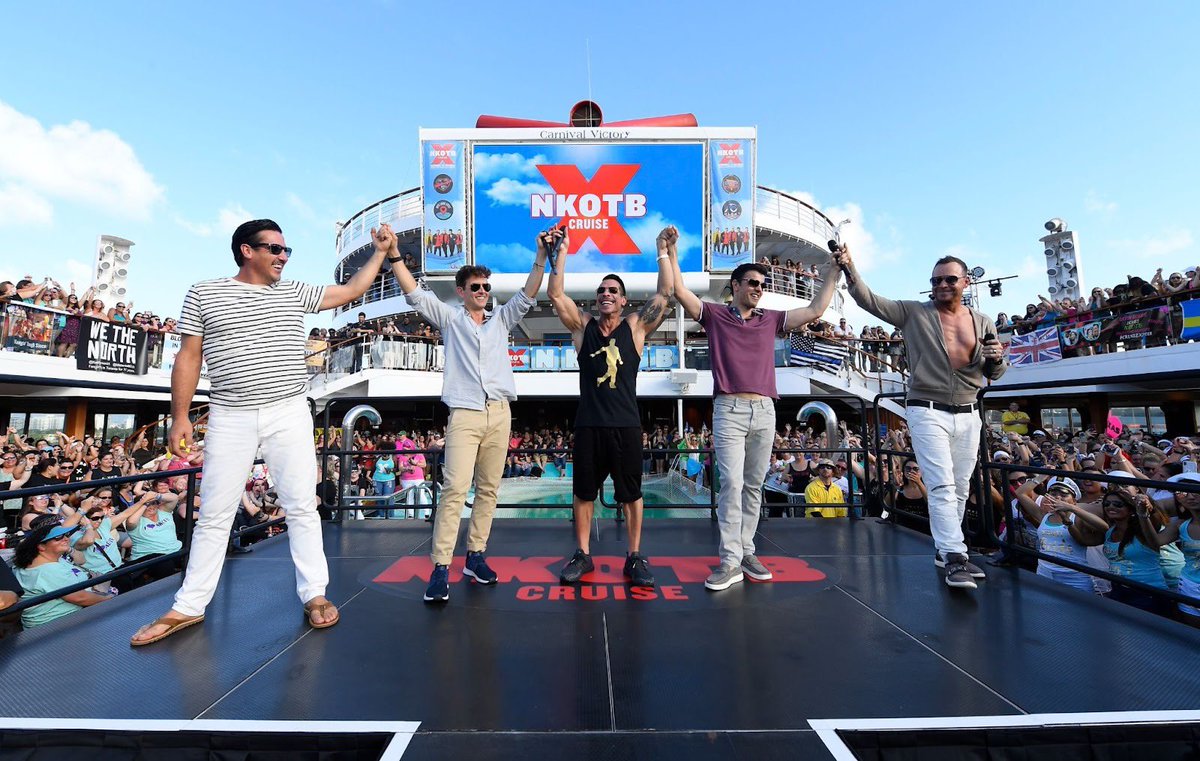 NKOTB's tweet photo. Blockheads, we’re counting down the minutes until the #NKOTBCruise2023! Will we be seeing you on the #LidoDeck? https://t.co/ExzA85QZXW
