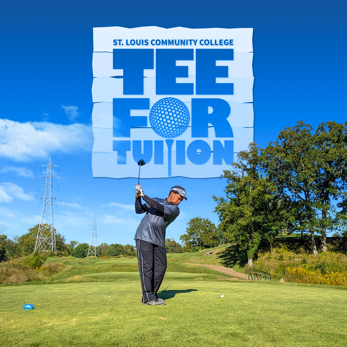 STLCCalum's tweet image. Fore!📷Join us for the 12th Annual STLCC Tee for Tuition Golf Tournament on Wednesday, Sept. 27 at @tapawingogolf! Learn more at stlcc.edu/golf. #fundraiser #stlcc #golftournament