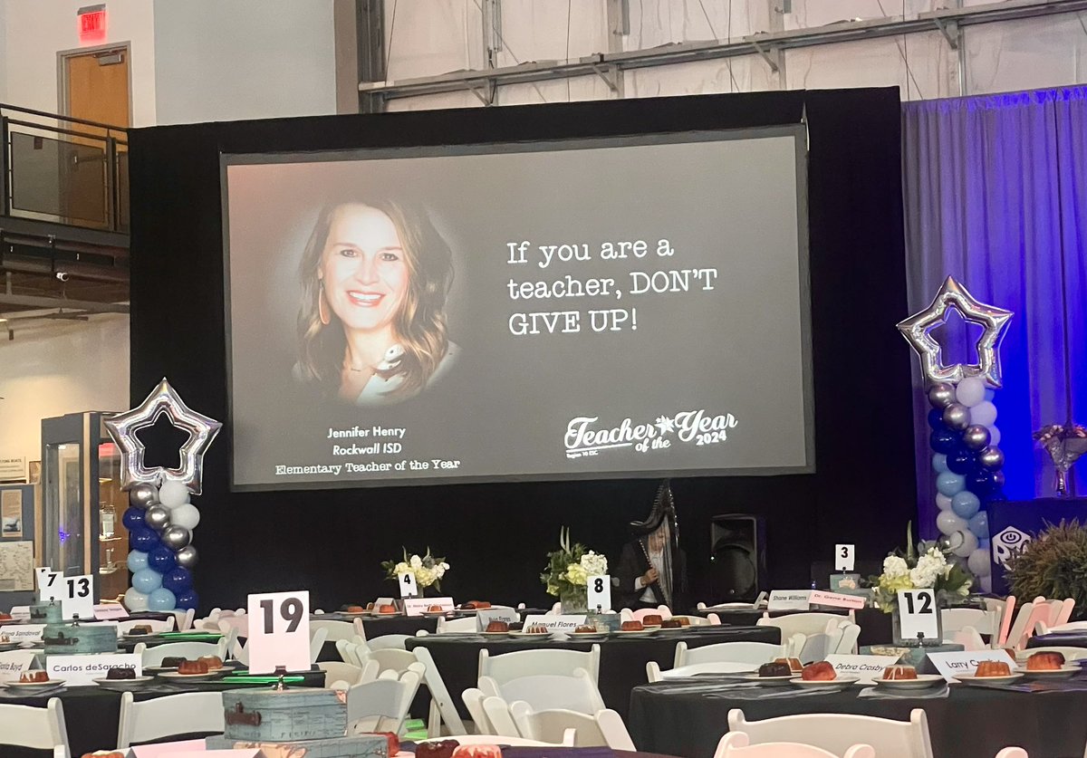 Our district elementary and secondary teachers of the year were celebrated today at the <a href="/Region10ESC/">Region 10 ESC</a> Teacher of the Year Luncheon! We are proud of our dedicated educators for representing Rockwall ISD!