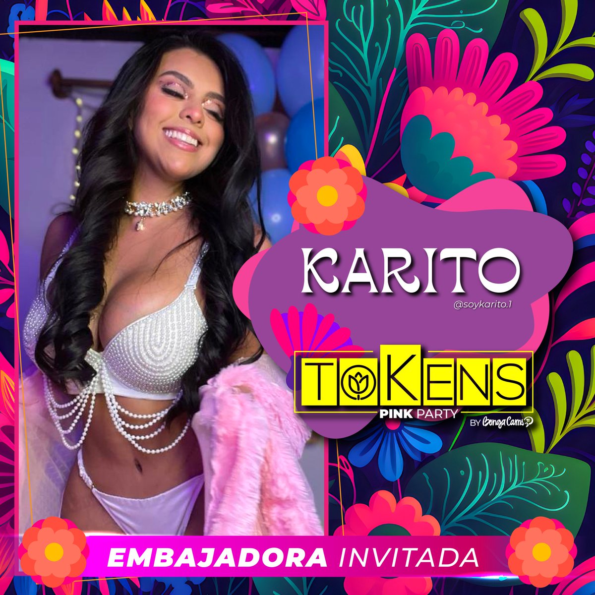 TokensParty's tweet photo. Te presentamos a nuestro segundo grupo de embajadoras. 🔝

Ellas son reconocidas por ser las modelos más hermosas y destacadas de la industria en el país y te estarán contando todo acerca de nuestra Tokens Pink Party By BongaCams. 🎀🩷 https://t.co/n0XtdNV3wr