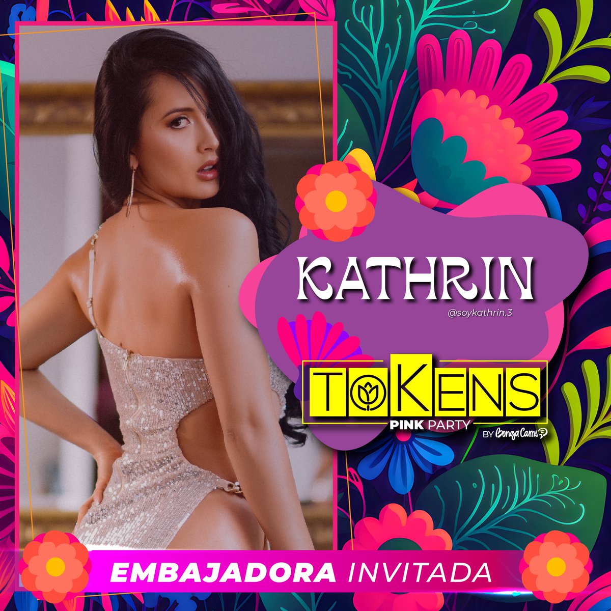 TokensParty's tweet photo. Te presentamos a nuestro segundo grupo de embajadoras. 🔝

Ellas son reconocidas por ser las modelos más hermosas y destacadas de la industria en el país y te estarán contando todo acerca de nuestra Tokens Pink Party By BongaCams. 🎀🩷 https://t.co/n0XtdNV3wr