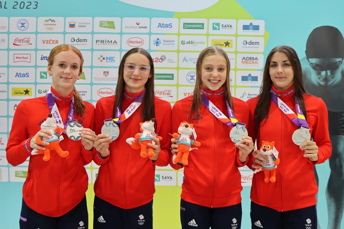 RougemontSport's tweet image. Congratulations again to Theodora Taylor, who struck silver in the girl's 4x100m freestyle relay! 🥈🏊🏻‍♀️🇬🇧

Fantastic to see Theodora thriving on the world stage! #EYOFMaribor2023

❤️🖤

#Rougemontready #aschoolforlife