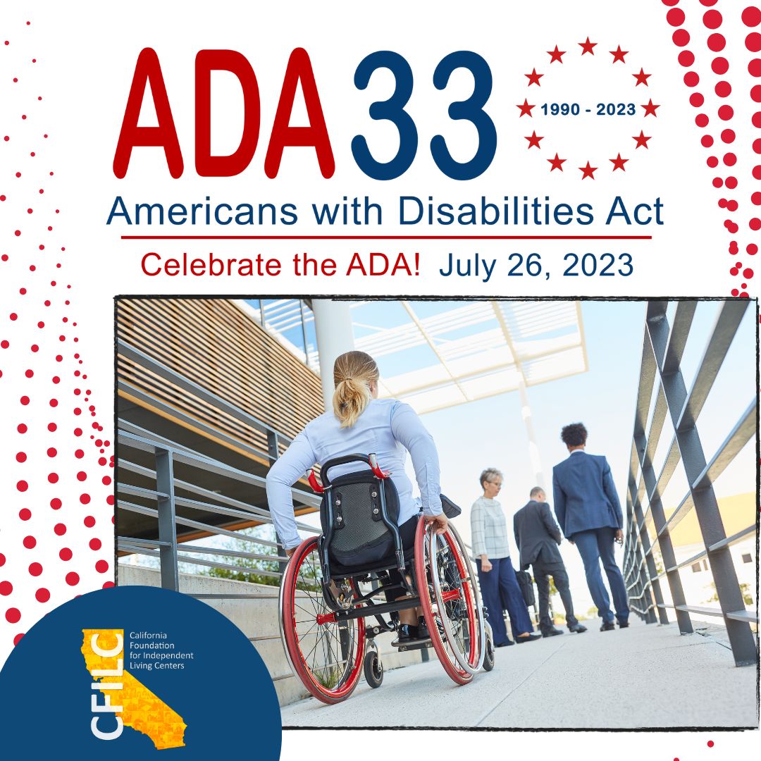 YODisabledProud's tweet photo. Whether it's having an office building accessible to enter or changing office work to be more flexible, the ADA has made sure we are heard for changes in the workplace, the classroom and overall society.    #ThanksToTheADA #ADA33 #ADANetwork #DisabilityPride https://t.co/bVITAVxxlR