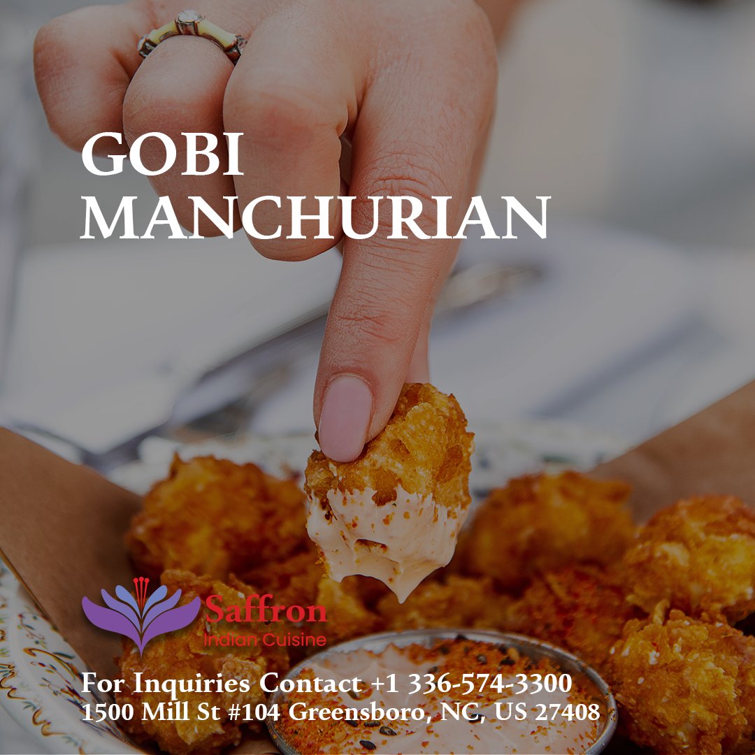 SaffronIndianNC's tweet photo. Craving some Gobi Manchurian?

Head to #SaffronIndianCuisine in #GreensboroNC for a mouthwatering experience! 🥦😍 

#GobiManchurian #spicy #Cravings #FoodLovers #FoodPhotography #DeliciousEats #GreensboroEats #greensboro #greensborofood #northcarolina #MittiDiKhushbu #indianfood https://t.co/cpuwstN88G