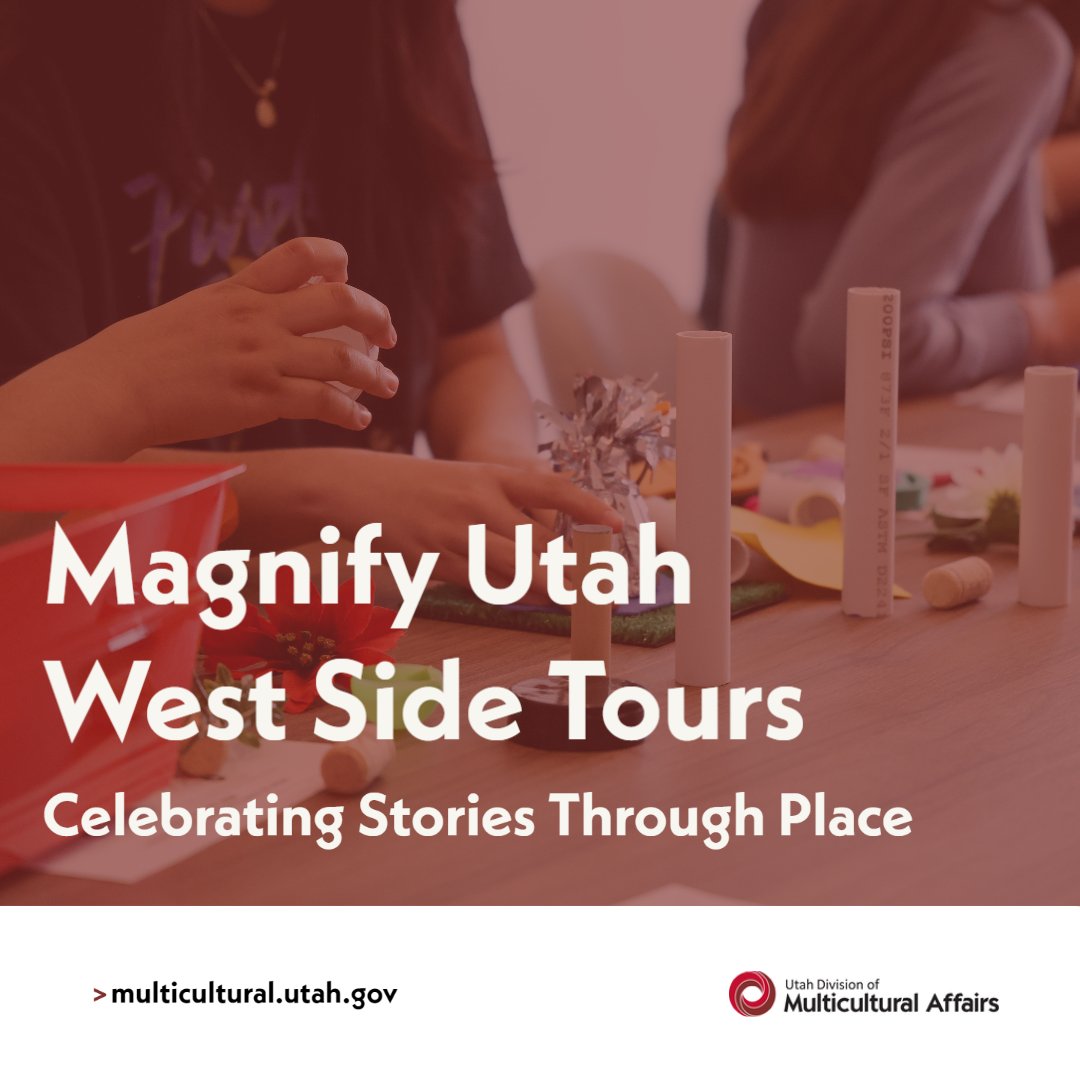 MCA team hosted workshops at Kearns High, Cyprus High, and the <a href="/PRGFoundation/">Prog Foundation</a>. Students thought about what makes a space special by considering the important ones in their own lives. 

Read our blog about the experience and concept behind the tour: multicultural.utah.gov/west-side-tour…