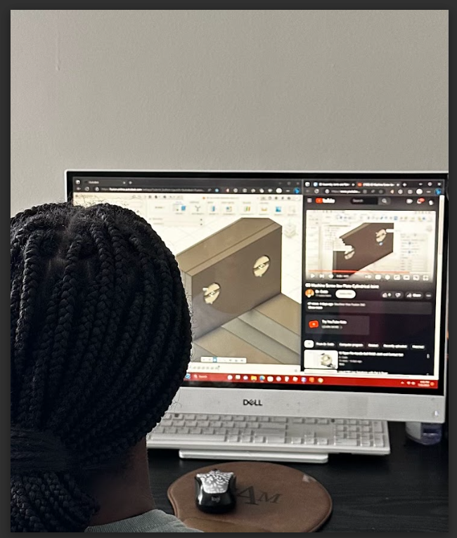 cobbjrr4's tweet photo. @USAEOP 
At North Carolina A&amp;T State University @ncatsuaggies , students in the UNITE program learn about #3dmodeling using @adskFusion360 to design 3D parts and 3D assemblies. https://t.co/Rjypp4rNmI