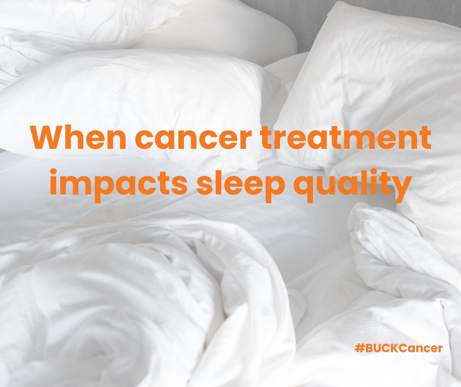 BuckCancerFund's tweet photo. Sleep disorders are common in cancer patients. Sleep benefits our emotional, physical and psychological health. A sleep disorder assessment can help uncover what is lying between you and a good night's sleep. Talk to your oncologist to learn more.
#BUCKCancer #restorativesleep https://t.co/sMKkOg1A5y