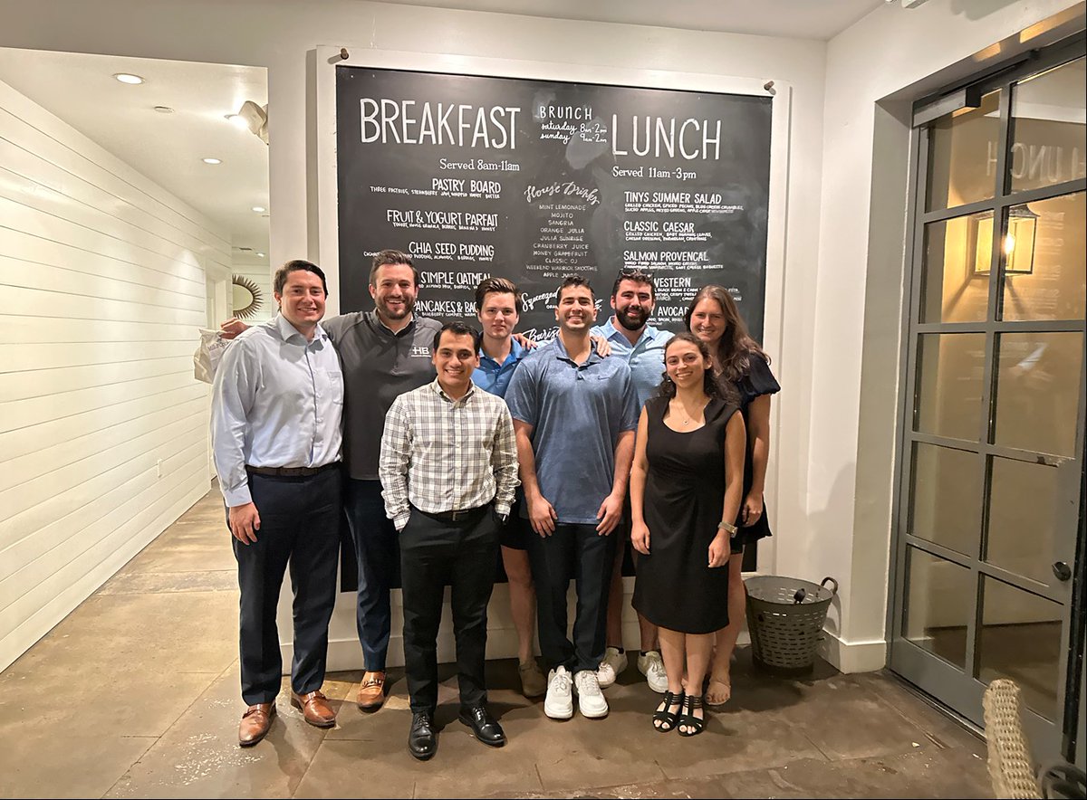 HuschBlackwell's tweet image. As we wind down the #HBSummerProgram, our Houston #huschpuppies completed one final order of "business." They finished the most difficult puzzle in the office—one that stumped many others.

The team also gathered for a farewell dinner to celebrate a terrific summer experience.