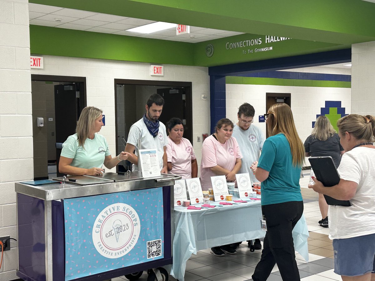 Our staff enjoyed a treat today from our friends at Creative Enterprises.