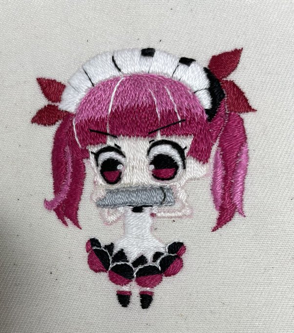 りなぞう #ケムリクサ #ケムリクサ手芸班 #キャラ刺繍 