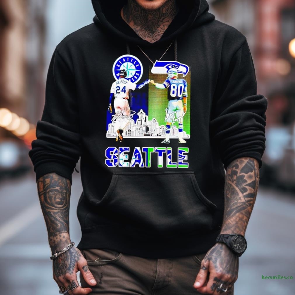 Hersmiles.co on X: Ken Griffey Jr And Steve Largent Seattle City  Signatures Shirt Get it here:  This is the Official Ken  Griffey Jr And Steve Largent Seattle City Signatures Shirt hoodie