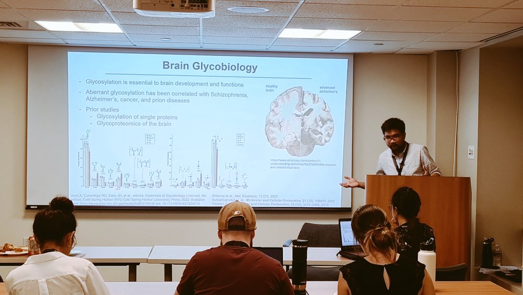 Kickstarting the 2023 BGDG seminar series with Dr. Suttipong Suttapitugsakul talking about brain O-glycoproteome!