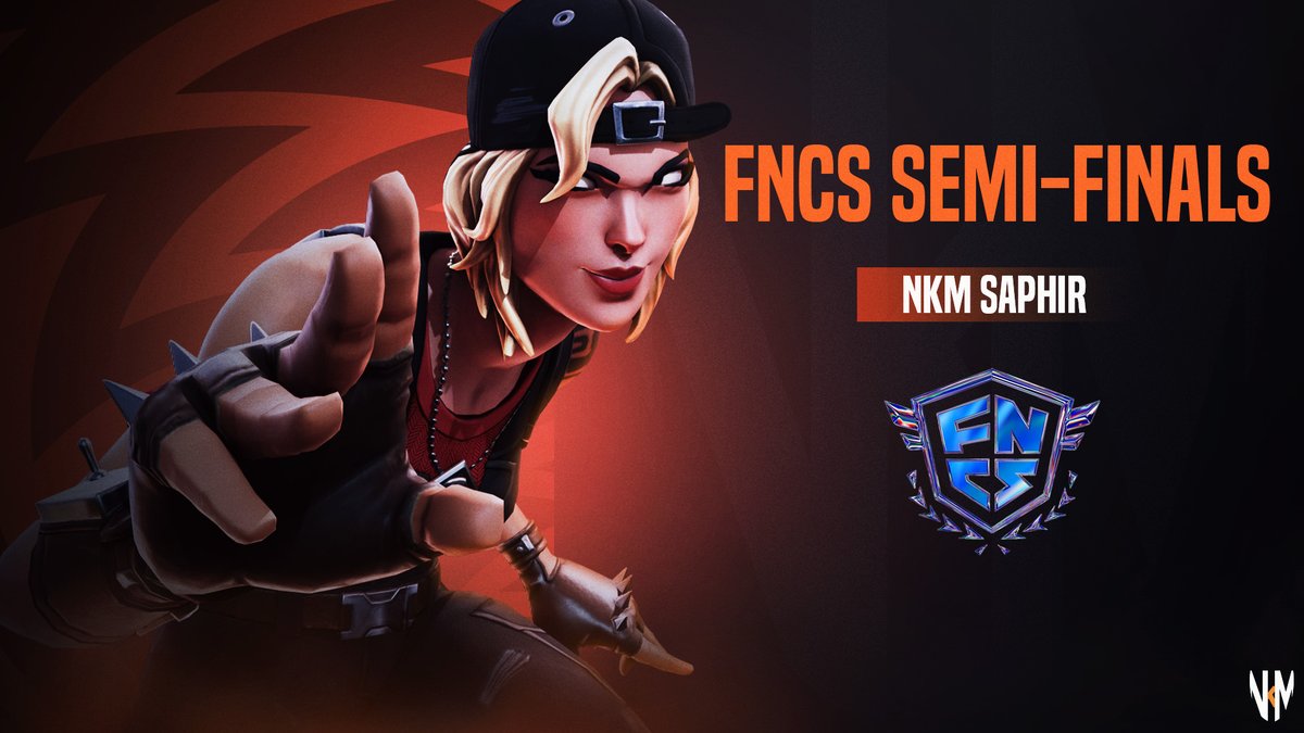 NKMEsport's tweet photo. Notre renardeau @Saphir s'étant qualifié hier soir en semi-finals va bientôt essayer de décrocher sa place en finale des #FNCS ! ⛏️
#NotKillMe 🦊 https://t.co/OIeZ06DW6m