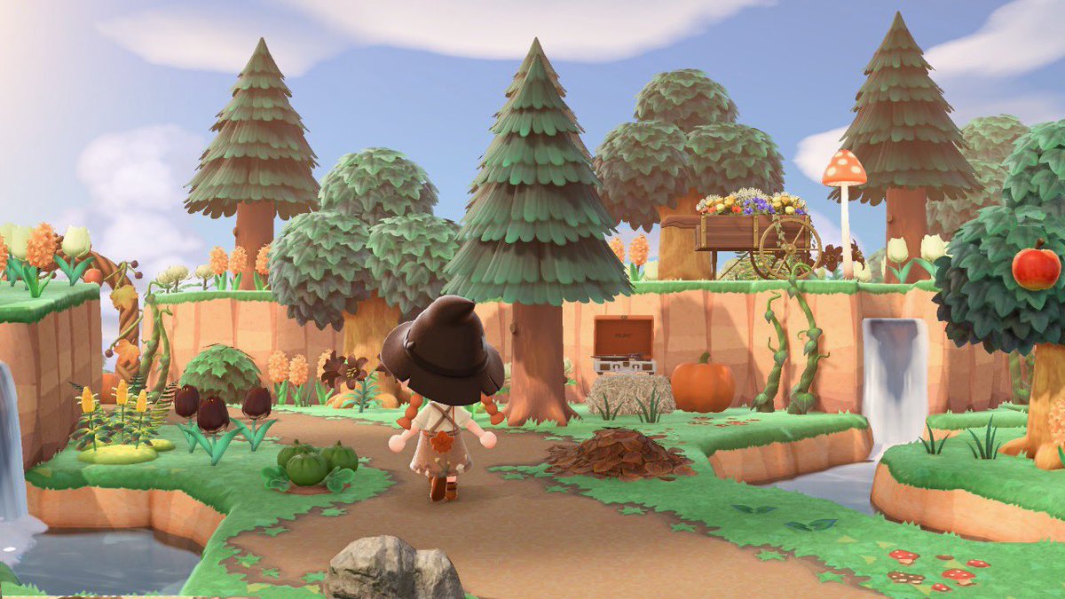 margeecrossing's tweet photo. a little transitional area🍂🍄🧸🌲
#acnh #animalcrossing https://t.co/vcn8dMnBVF