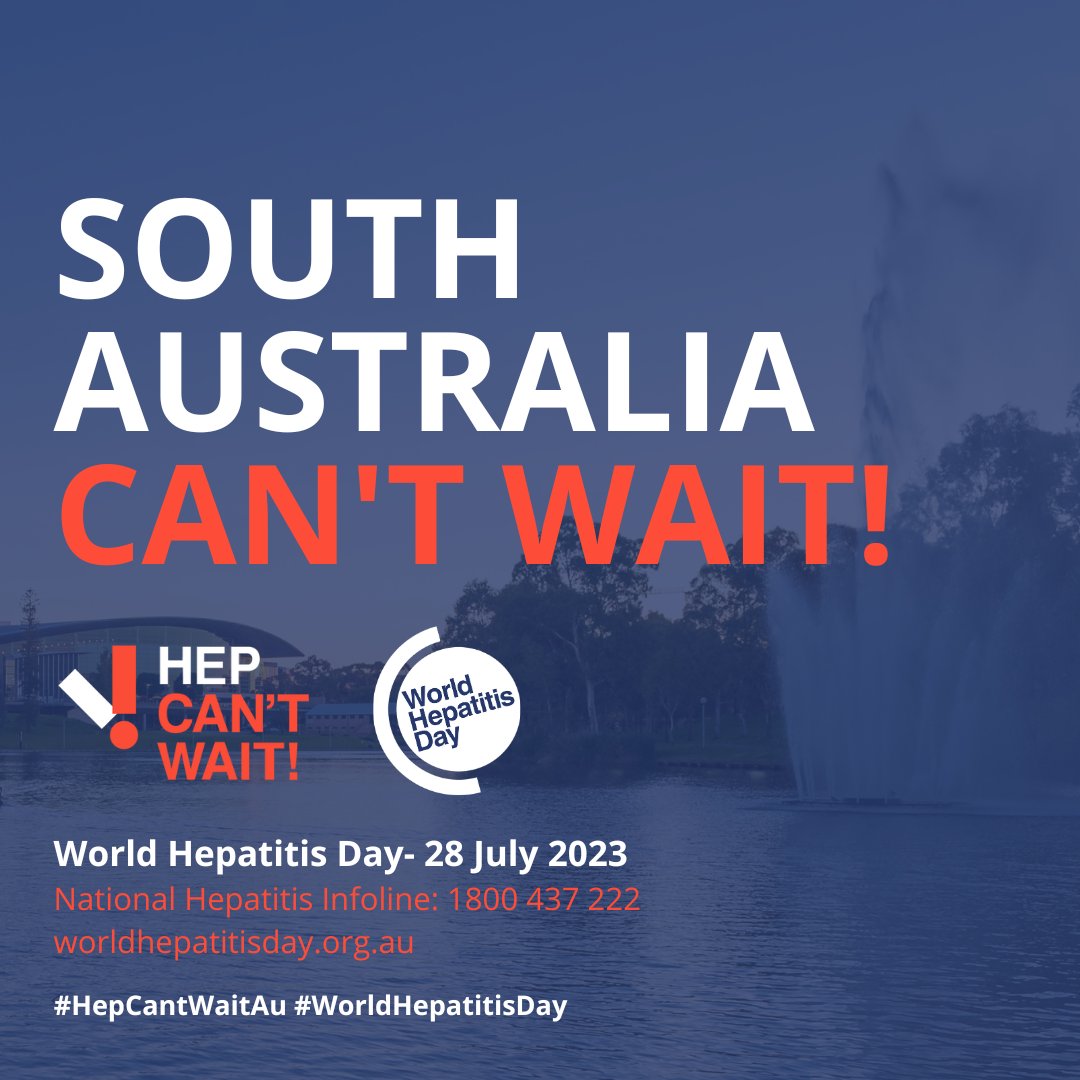 We have the tools now to eliminate viral hepatitis by 2030. <a href="/SouthernAdlLHN/">Southern Adelaide Local Health Network</a> know that South Australia Can't Wait! They have the appropriate information, support, testing and care people need.
#HepCantWait #WorldHepatitisDay2023 #HepCULater