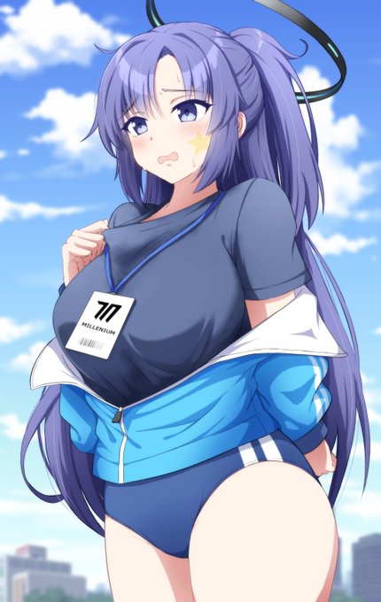 #ブルアカ 
体操服ユウカ可愛いです😊 