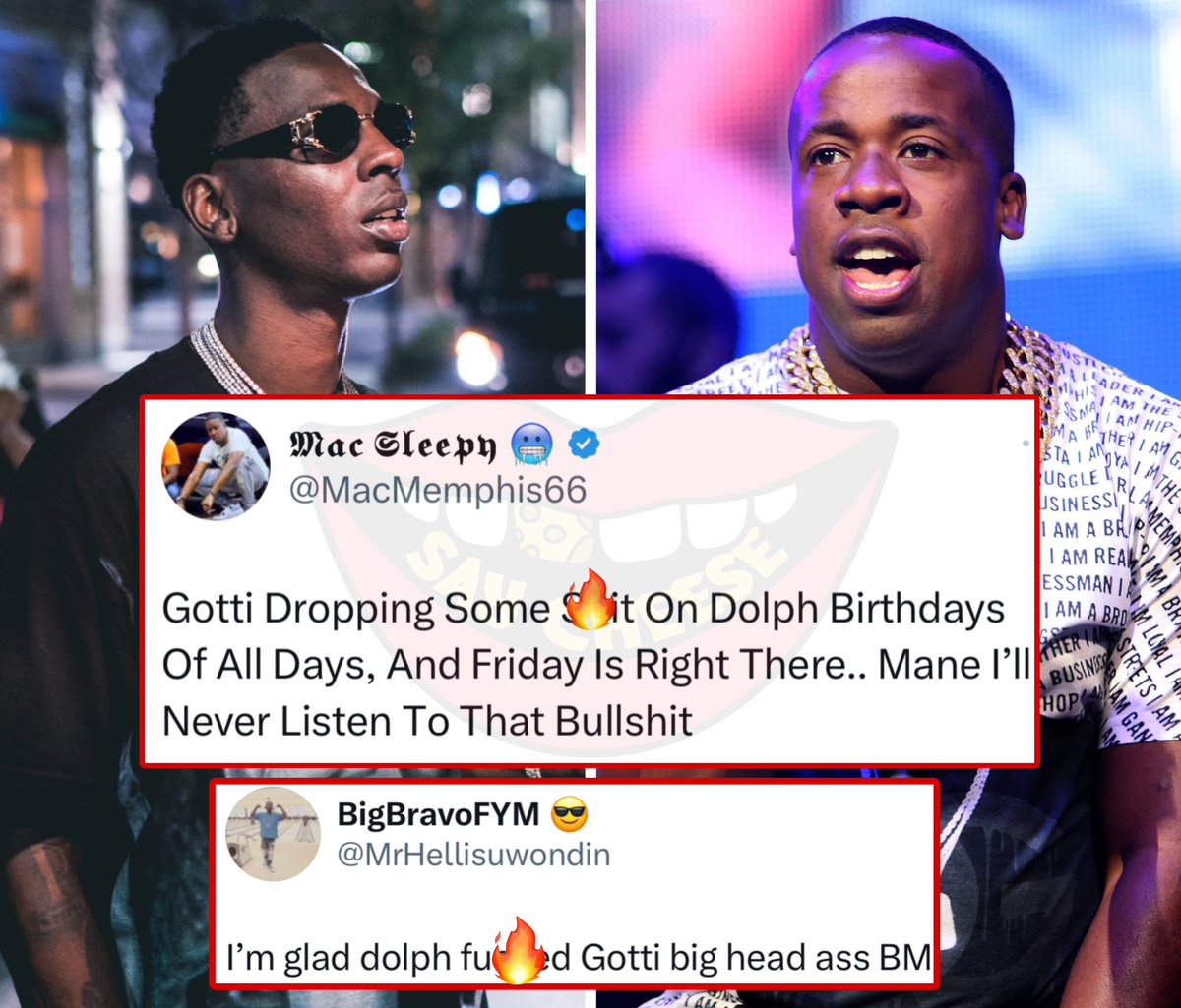SaycheeseDGTL's tweet photo. Fans are upset that Yo Gotti released music on Young Dolph’s birthday https://t.co/TlTb40BMdI