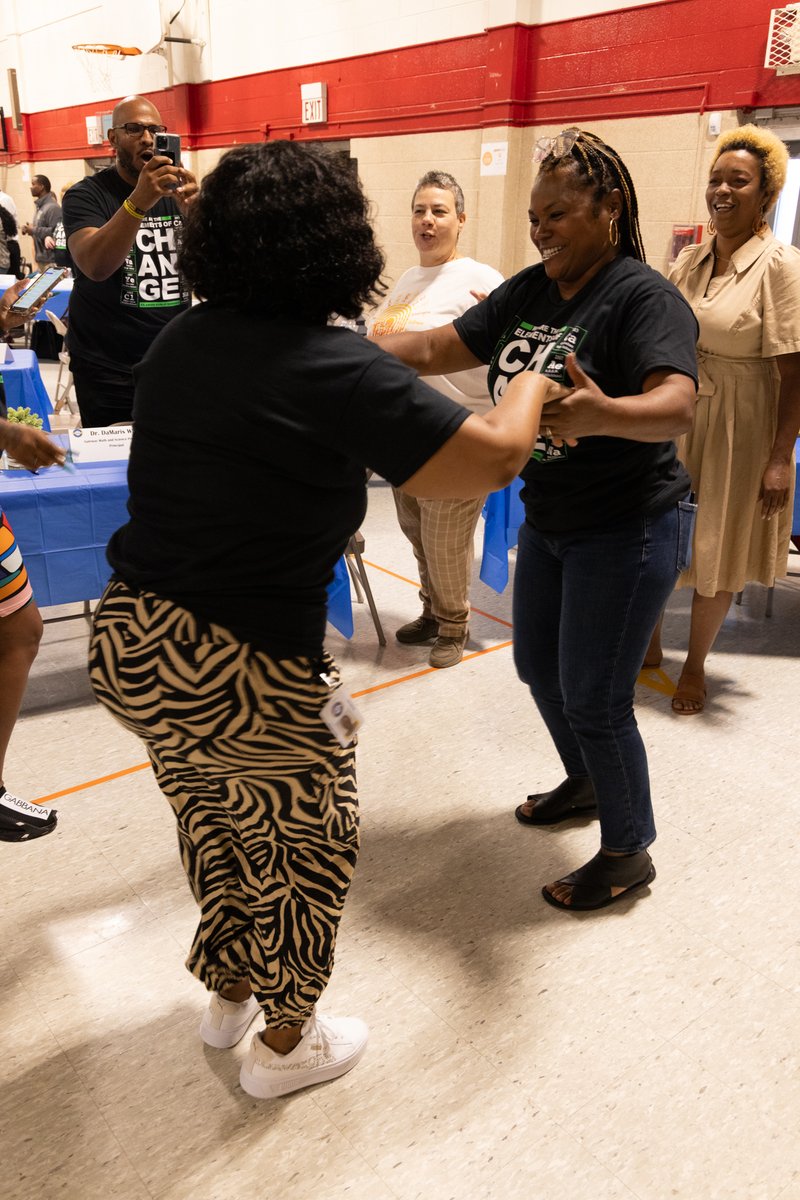 Today at Leadership Academy, lots about what we want to be known for: Safety, health and wellness. Academic achievement. Being the first choice for St. Louis families. We also had a very popular @SuptScarlett when it came time to do a scavenger hunt for selfies! :)