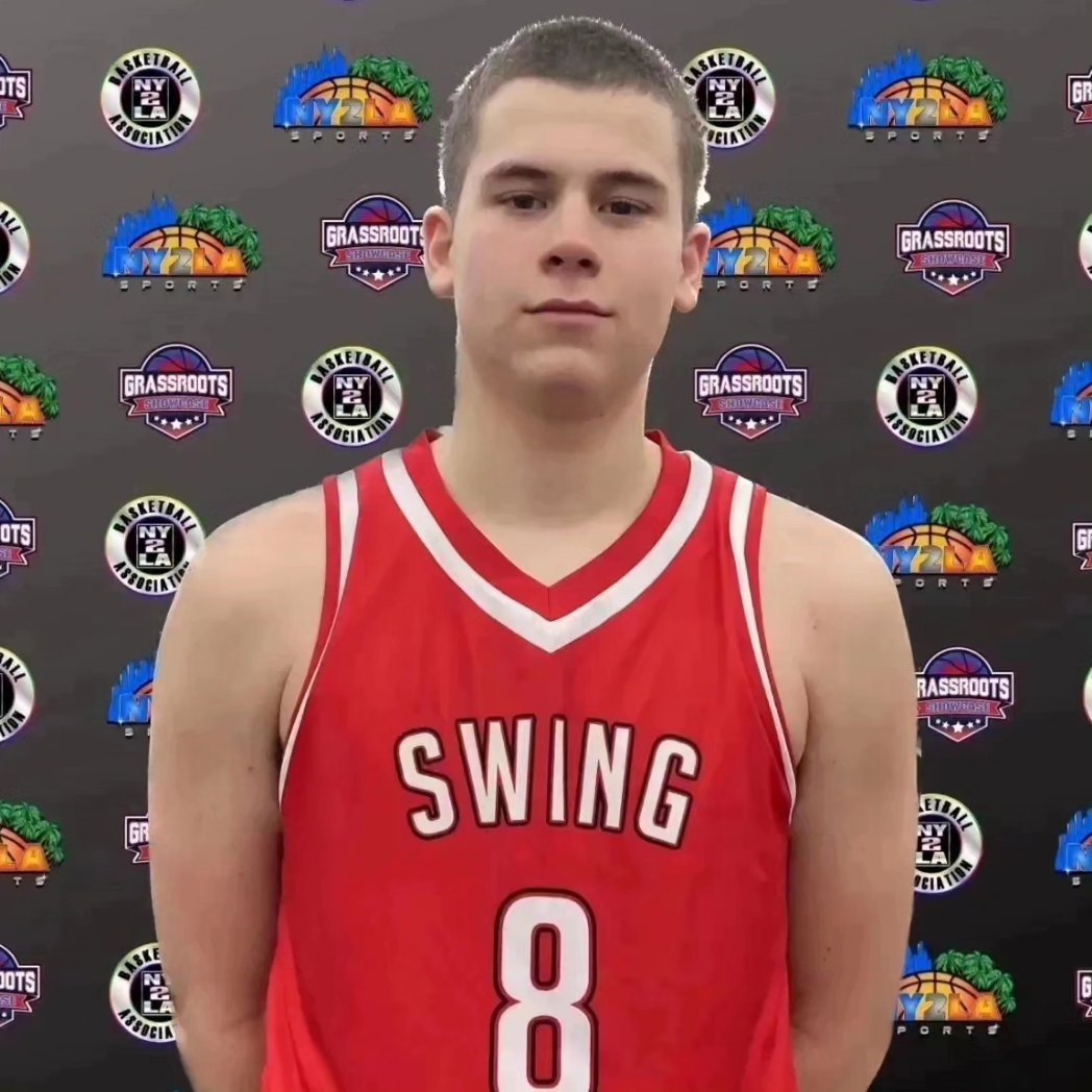 WisconsinSwing's tweet photo. 2024 Gavin Van Wie of Sun Prairie continues to score the ball at a high rate.  Opened up Las Vegas Classic with 27 points.  Shoots it as well as anyone we ve played from perimeter when his feet get set.  Great positional size at 6'5".  College Coaches reach out, film available! https://t.co/20LQ0yYUro