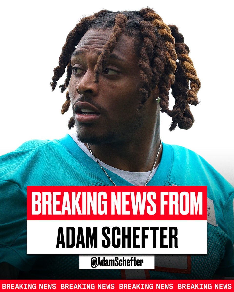 espn's tweet photo. Breaking: Jalen Ramsey will undergo knee surgery and is expected to miss the start of the regular season with the injury that he suffered during today’s Dolphins practice, sources tell @AdamSchefter. https://t.co/O6D76Hat8g