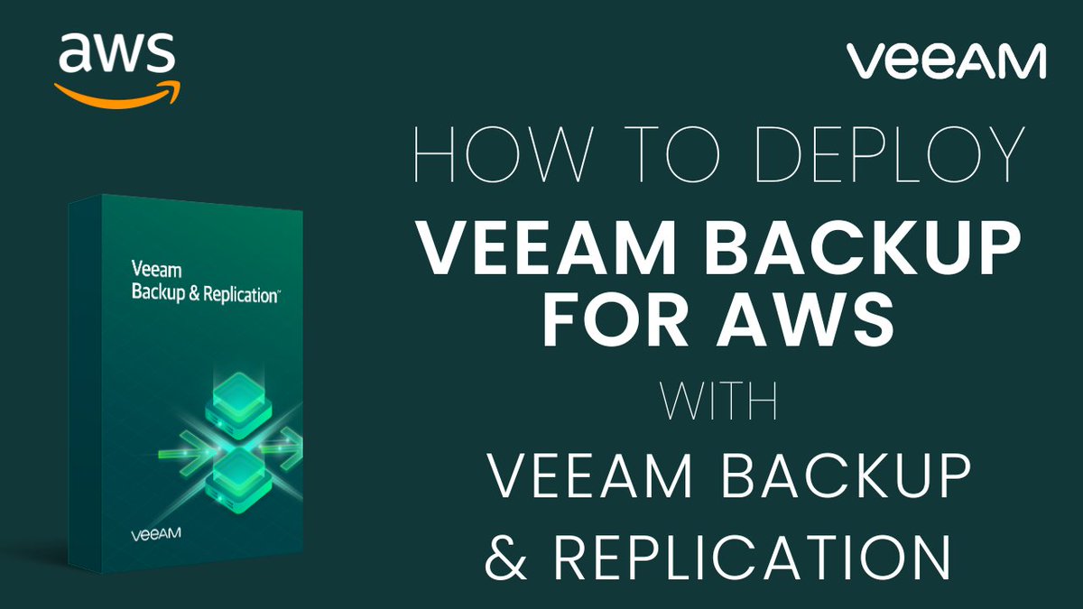 juliafmorgado's tweet photo. New video showcasing the incredible power of Veeam Backup for AWS!

Take control of your valuable data by deploying Veeam Backup for AWS through Veeam Backup &amp; Replication.

🇺🇸 https://t.co/H4nDDHDhQP
🇧🇷https://t.co/RLwGBavSqX
🇫🇷 https://t.co/hDMrfJehLl
🇪🇸 https://t.co/NmUhASSpNO https://t.co/840sfjeLW2