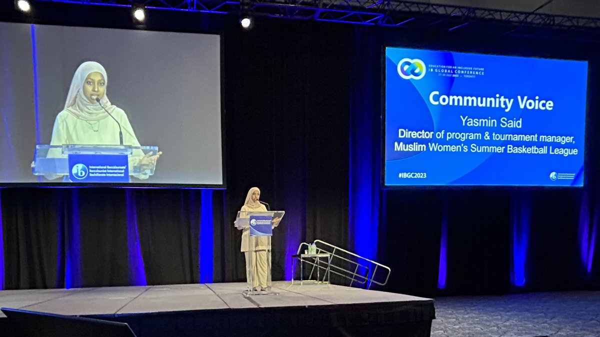 HaifJordan's tweet image. #IB #alumni Yasmin Said #IBGC2023 shares her experience of how her #IB #edu empowered her to be her unique self “I believed that I could… so I did”