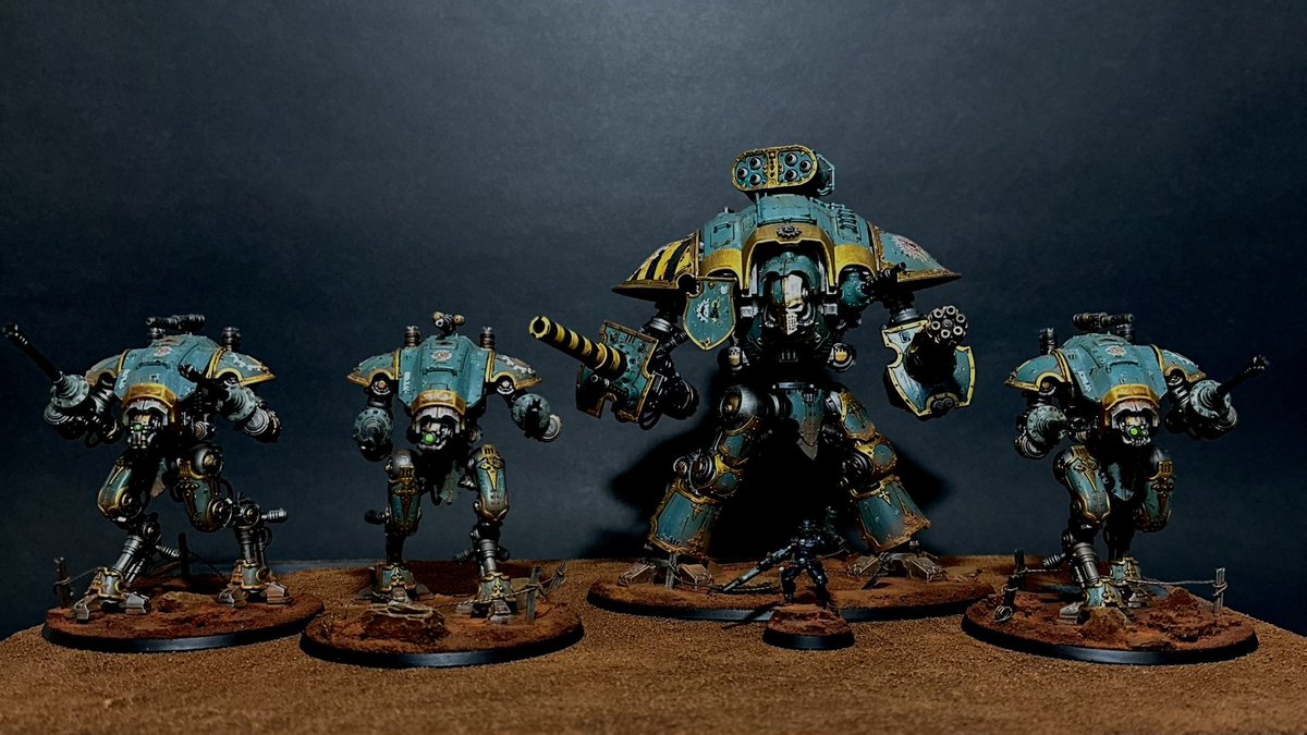It’s time… The knights of the Imperium are ready, #WarhammerWorld beckons and we will answer the call! Ready to wage war with @olliefox89 as we unleash hell this weekend at the 40K Doubles 💥💥💥 #warhammer40k #warcom #WarhammerCommunity #PaintingWarhammer #warhammer40000