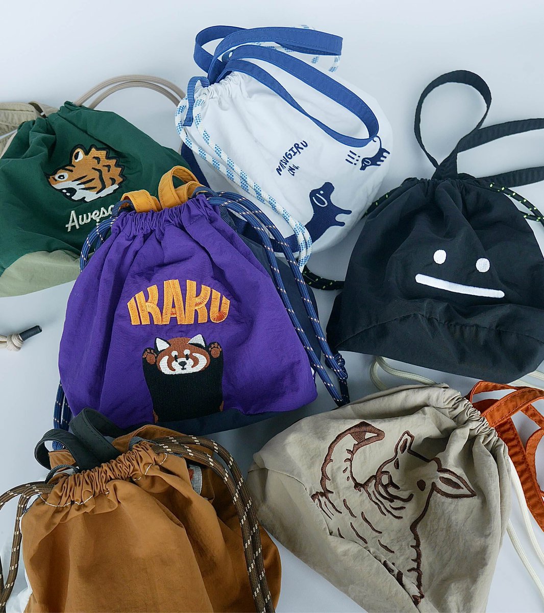 ?新作巾着バッグ発売！ ナイロン素材の巾着バッグが新発売 