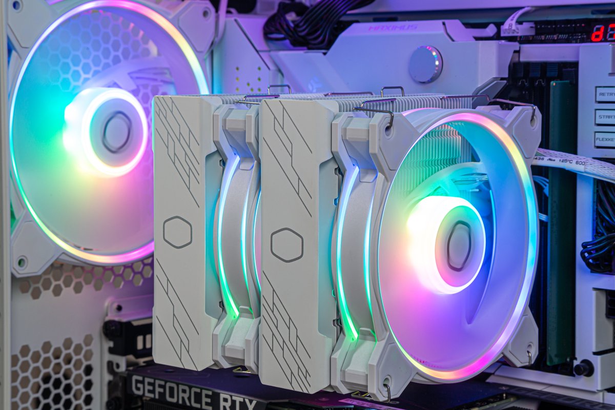 CoolerMaster's tweet photo. With the Hyper 622 & Hyper featuring our iconic MF120 Halo² Dual Loop A-RGB design, match your case fans & CPU cooler for a seamless aesthetic. 🚀🖥️
🔗https://t.co/jvA1JIyShb
#MF120Halo2 #Hyper622 #Hyper212 https://t.co/5hBZczBmy6