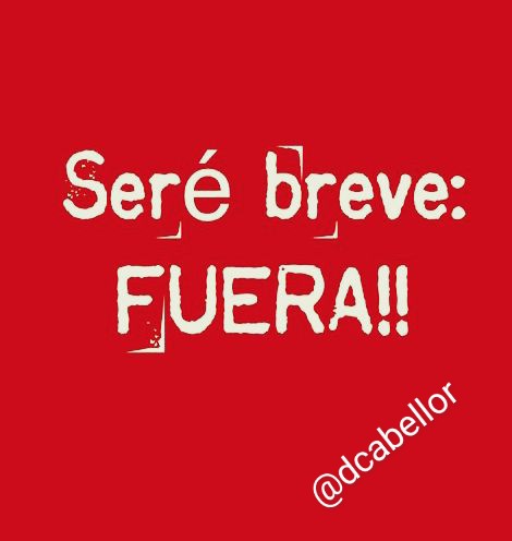 #MaduroSiVa
#YaTeDijeQueNoVas
#MédicosFueraDeSerie
#UnidosConBolívarYChávez

        🗣📢 𝙁𝙪𝙚𝙧𝙖
                              𝙌𝙪𝙚
                                      𝙁𝙪𝙚𝙧𝙖,

                        ¡¡¡ 𝙁𝙐𝙀𝙍𝘼 !!!💨💨

                      ❤  @dcabellor  ❤