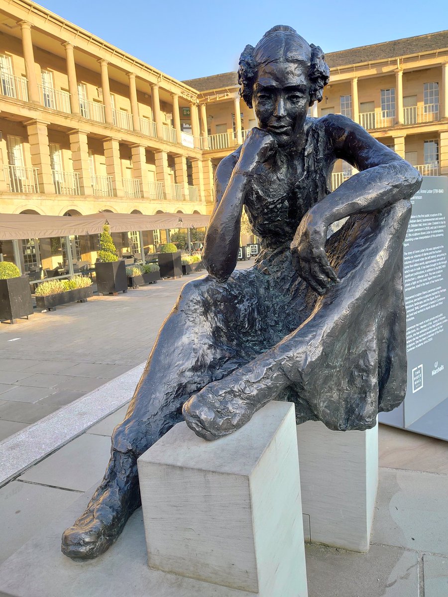 Gemified's tweet photo. Hi @ThePieceHall @VisitCalderdale, I know the #AnneLister statue has been put away safely for the summer concerts, any chance she could be at @pridecalderdale? She's an #LGBTQIA+ icon and it would be lovely to see her out and proud for #Pride 🎩🏳️‍🌈. #BringBackGentlemanJack https://t.co/MsM4uH1jAh