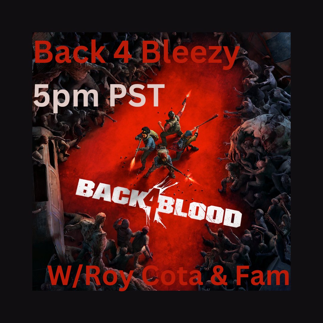 theeclutchking's tweet photo. Squad and I are back it!!! Wit my mans 900 grand @RoyCota
#back4blood #CKCGaming #ps5gaming #team #story #comedy #robegaming #followontwitch https://t.co/rIZXzuRJ5R