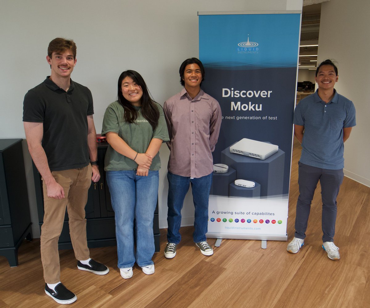 LiquidInstrmnts's tweet photo. It's #NationalInternDay! Here at #LiquidInstruments, our interns are an integral part of our culture. We appreciate your creativity, teamwork, and fresh ideas, and we want to thank you all for your incredible contributions to help create the future of #testandmeasurement. https://t.co/84pU30K0nj
