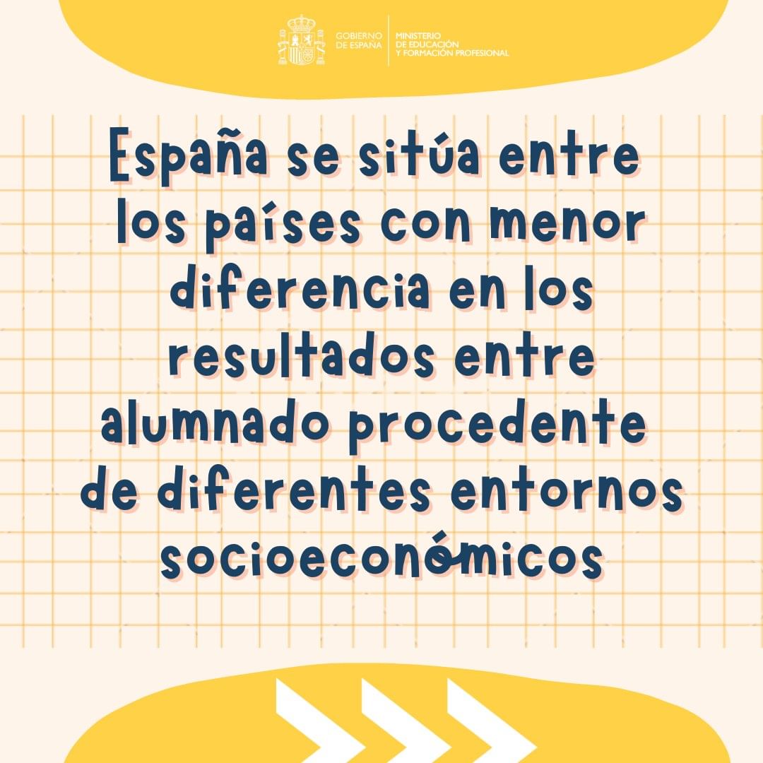 educaciongob's tweet image. 👉El alumnado con alto sentido de pertenencia al centro, que se siente aceptado y conectado con los demás, obtiene mejores resultados en comprensión lectora.

Lee el informe #PIRLS2021 de @iea_education, que evalúa a niños y niñas de 4º de Primaria:
educacionyfp.gob.es/prensa/actuali…