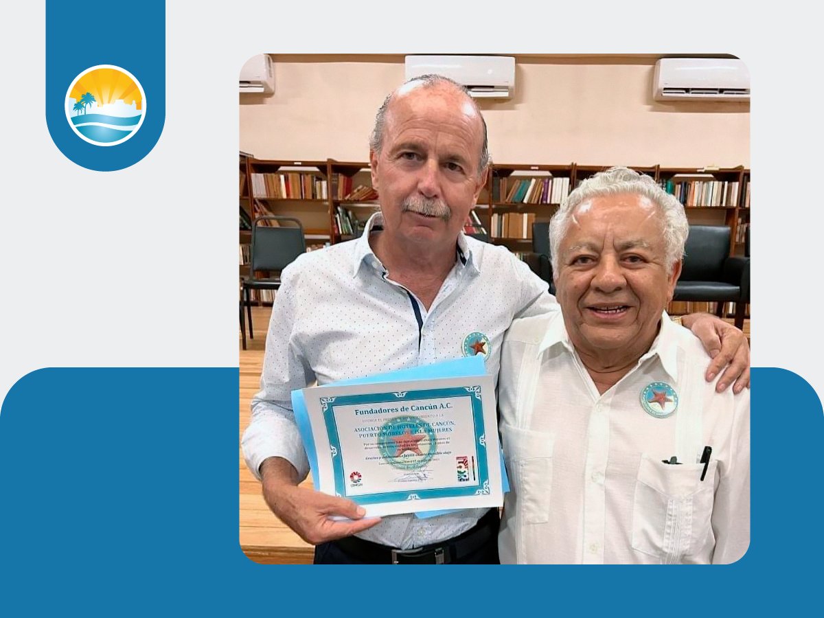 La AC Fundadores de Cancún entregó un reconocimiento a la AHCPMIM por su trayectoria y apoyo al destino.
El reconocimiento fue recibido por nuestro Presidente Jesús Almaguer, de manos de Carlos Cardín Pérez, expresidente municipal de Benito Juárez
#AHCPMIM #Cancún #HotelesCancún